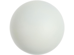 Esfera de Aço Inoxidável Kichouse para Jardim, Uso Externo Esfera Oca para Jardim 18 Cm de Diâmetro, Branco Fosco, CHABERLU