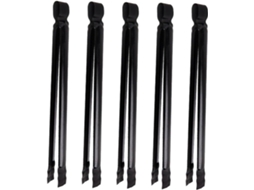 Conjunto De 5 Pinças Para Churrasco A Carvão Sosoport, Pinças De Metal Com Cabo Anti Escaldante Para Churrascos, Camping