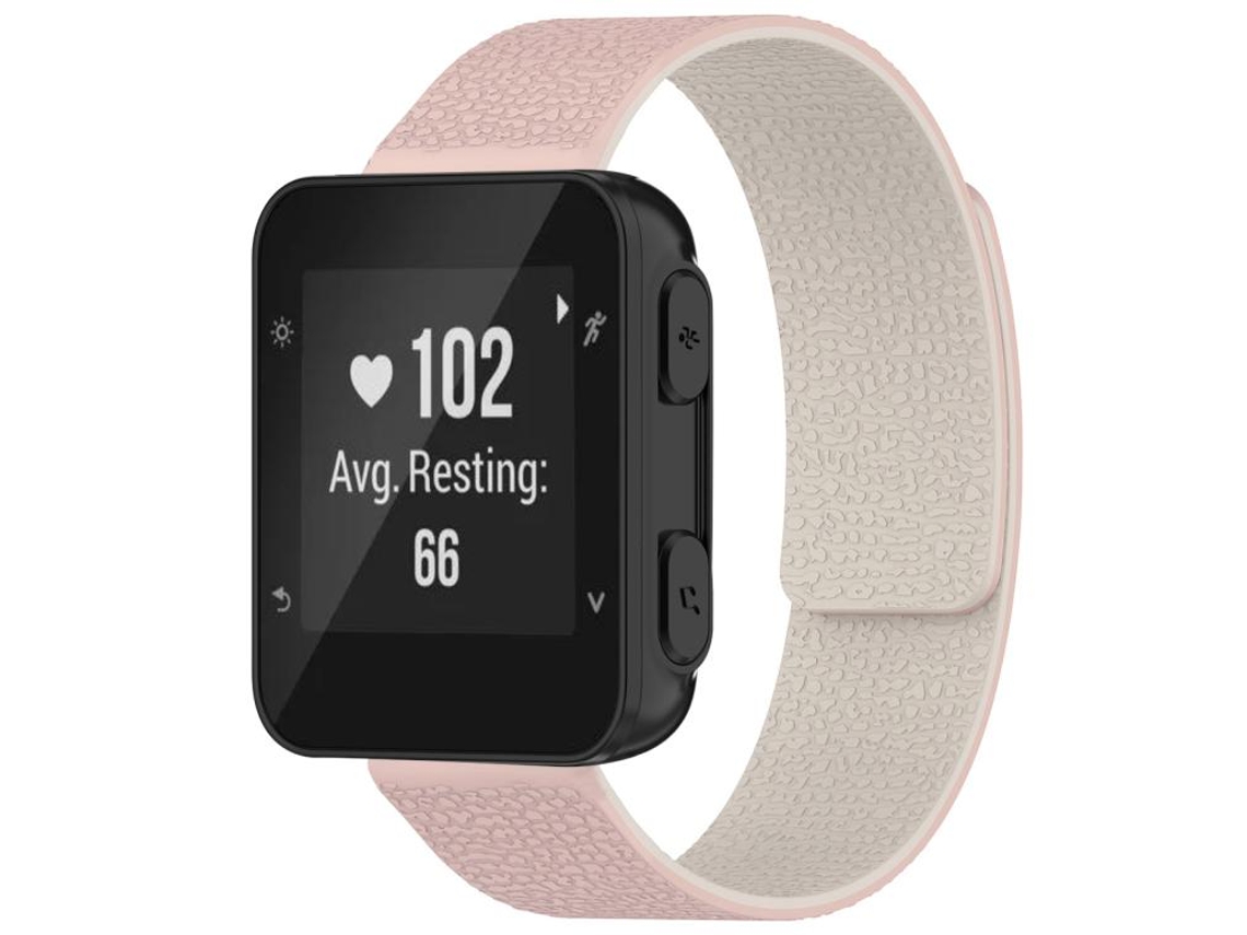 Bracelete para Garmin XIAOMOYU Forerunner 35 / 30 / 35j Silicone Magnético Textura de Lichia Rosa (20mm)
