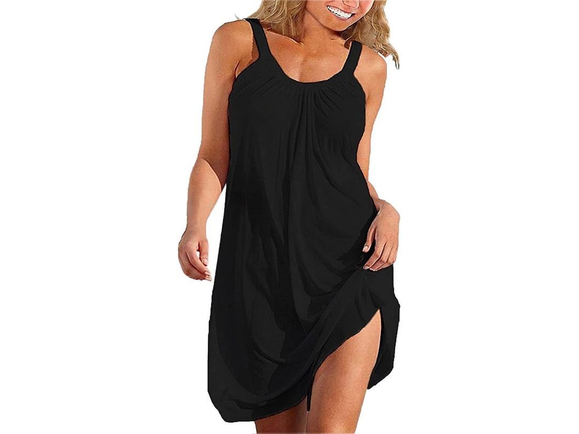 Vestido Halter Fasst para Praia, Verão, com Encaje, Traje de Baño, Cubierta, Ropa de Noche