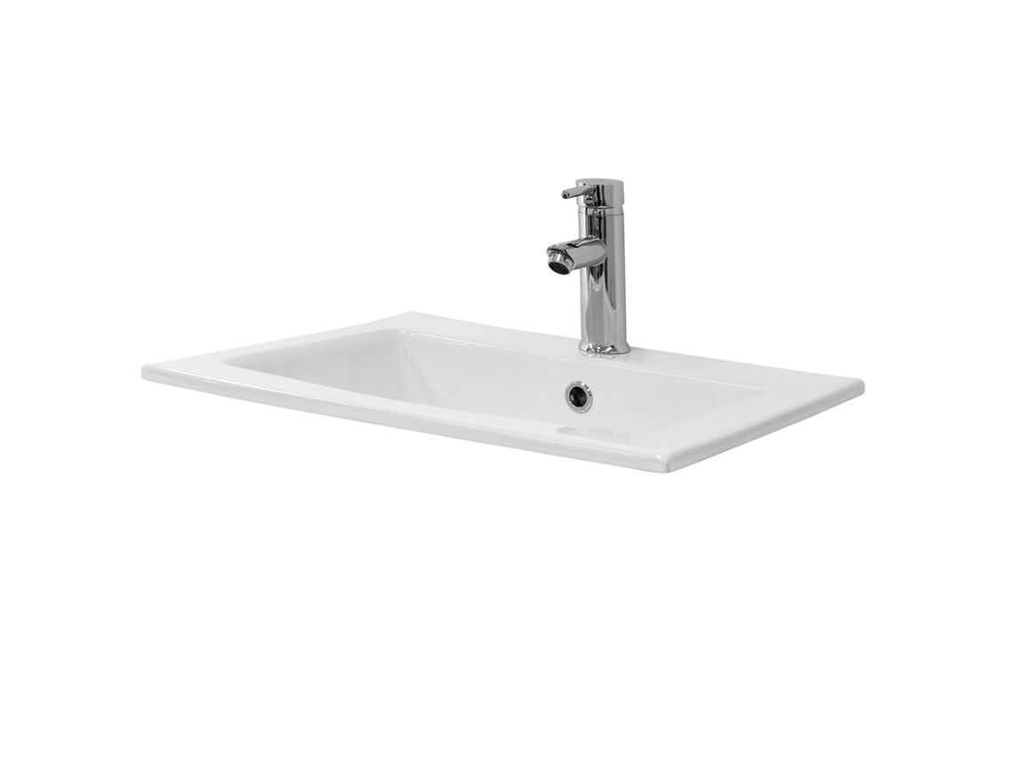 Lavatório ML-DESIGN (Branco - Cerâmica - 52.5 x 45 x 21cm)