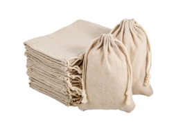 Conjunto De 50 Sacos Filtro Algodão, 10×12cm, Reutilizáveis, Em Tecido Juta, Com Design Corda Para Carne Seca, Ideais Infusão Chá, Temperos,
