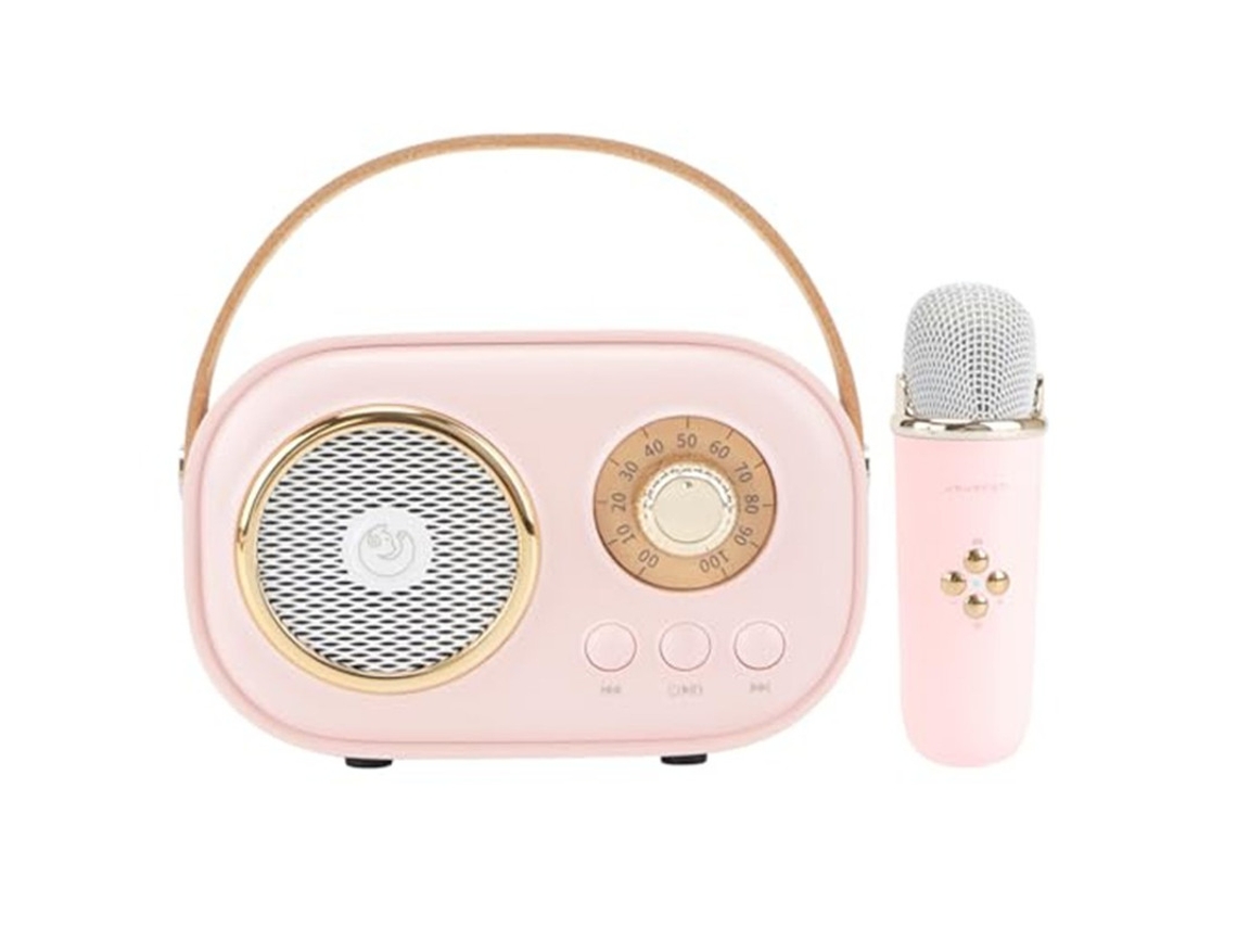 Mini Máquina De Karaokê Para Crianças Alto Falante Bluetooth Portátil Com 1 Microfone Sem Fio Brinquedos Para Presentes De Meninos E Menin Yizhood