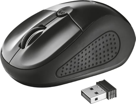 Rato TRUST Primo Silent (Wireless - Casual - 1600 dpi - Preto)
