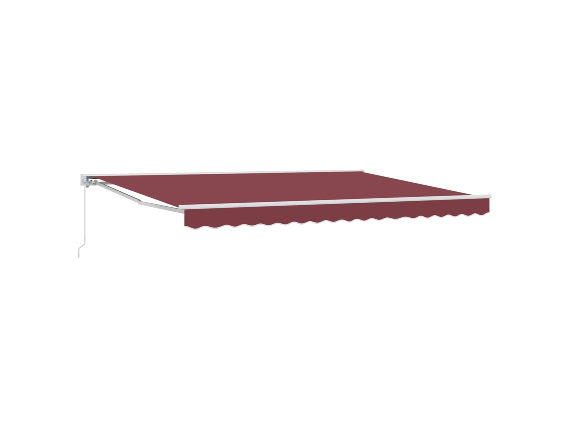Conjunto 1 Toldo Retrátil Vidaxl Branco Alumínio (5 × 3,5 M)