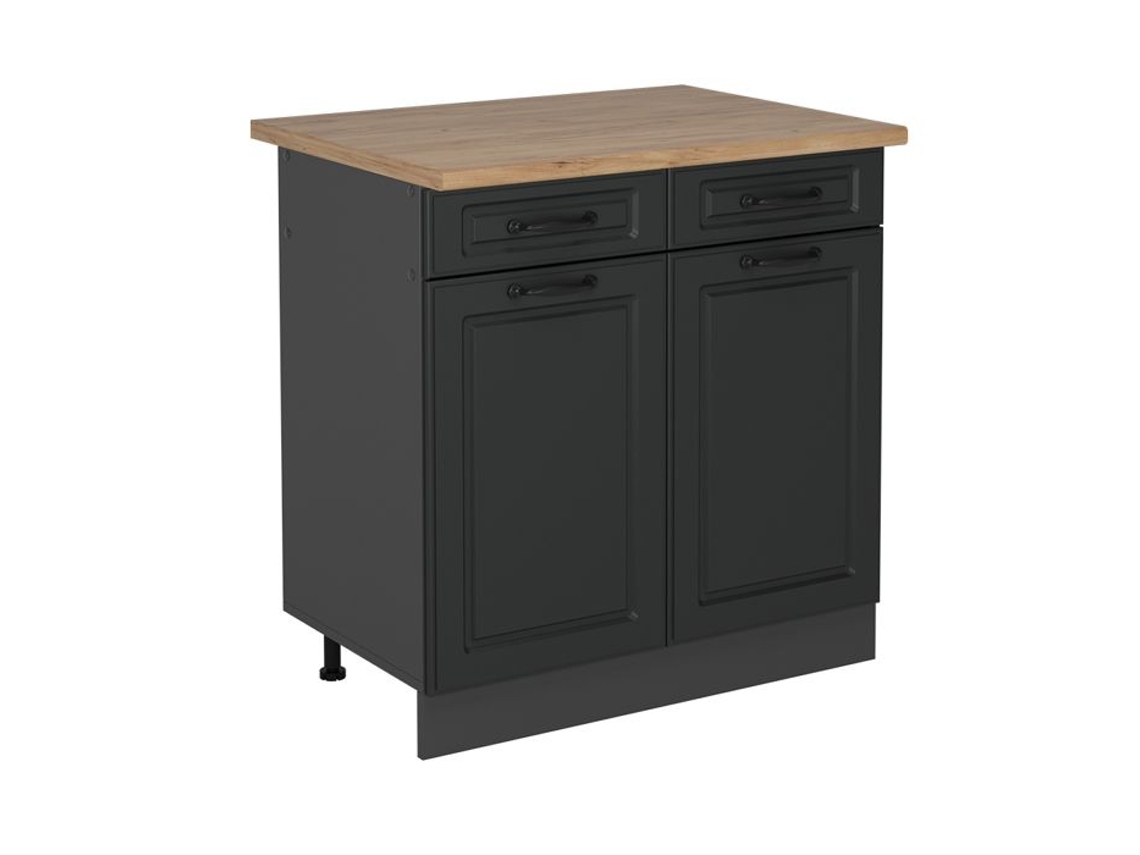 Móvel de cozinha R-Line, 80cm, PT Carvalho, Antracite campo, Antracite VICCO