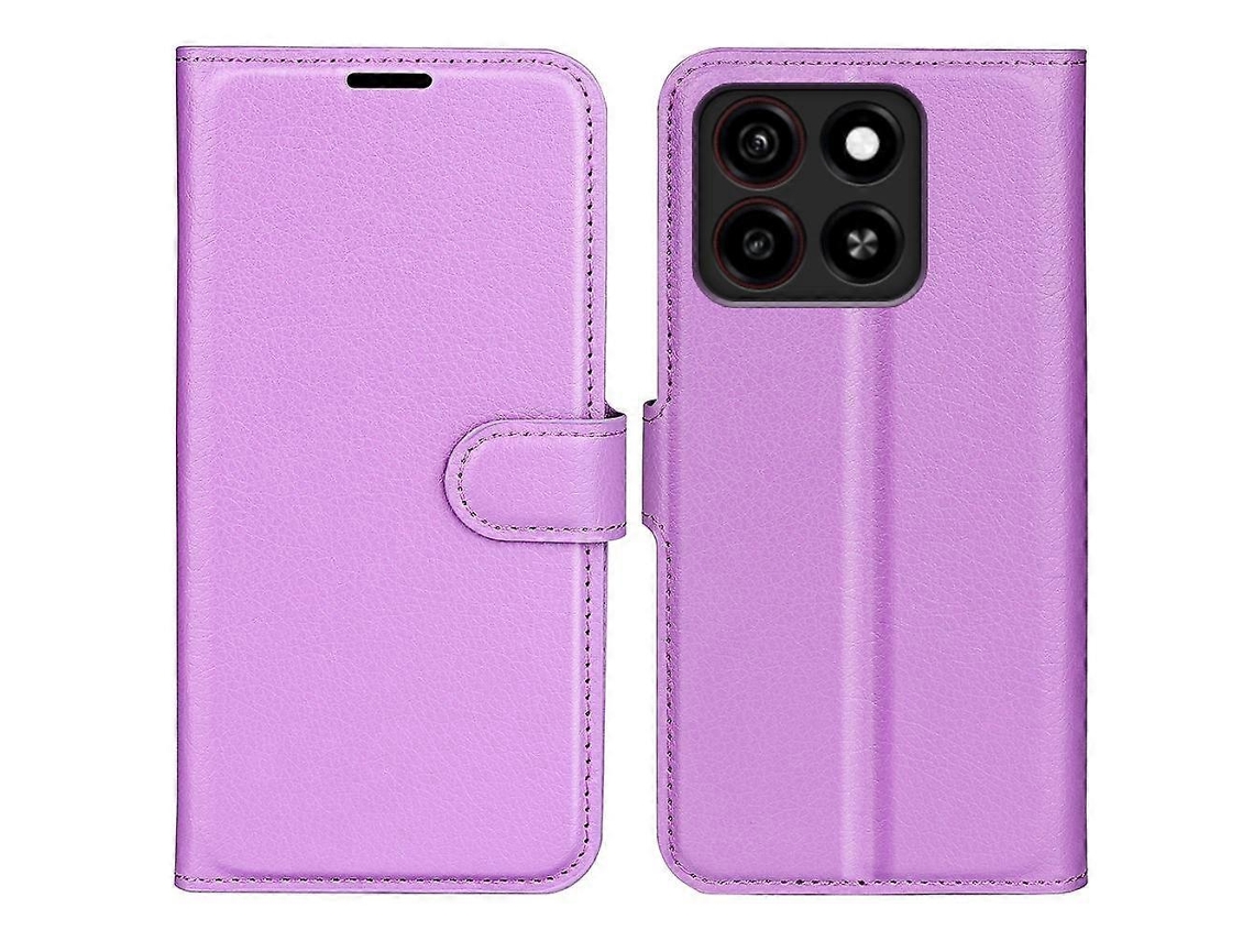 Capa De Celular De Couro Com Flip Horizontal E Textura De Lichia Com Suporte