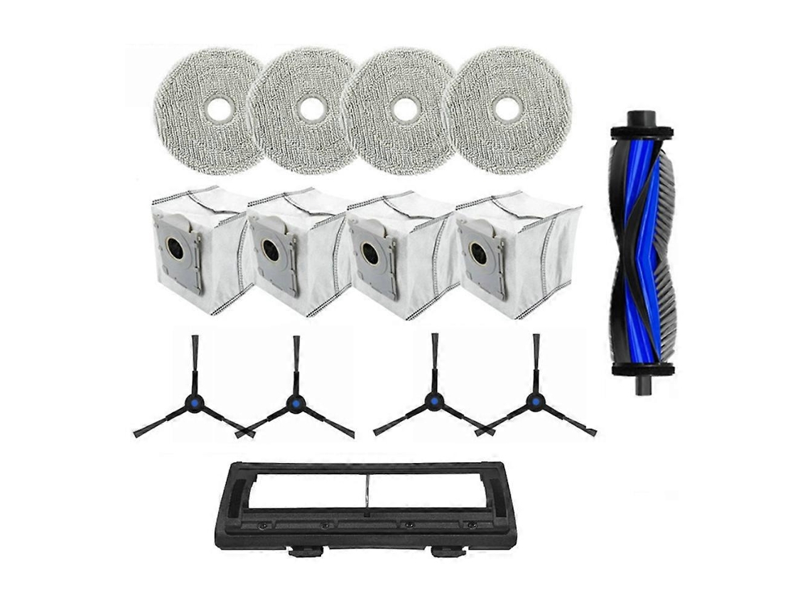 14pcs Main Side Brush Hepa Filter Mop Cloth Replacement For Mini Vacuum Cleaner Parts