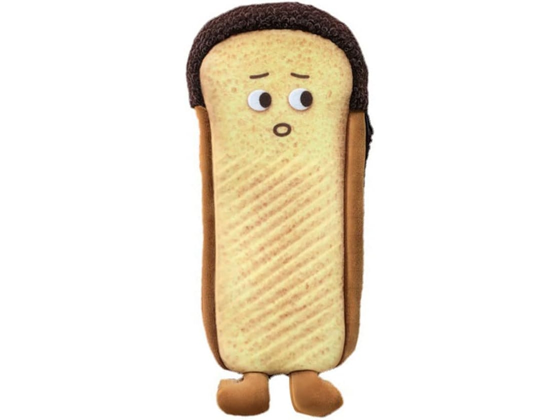 Estojo De Lápis Com Carinha Engraçada, Fofo E Inovador, Estampa Comida Verdade. Aquaforge