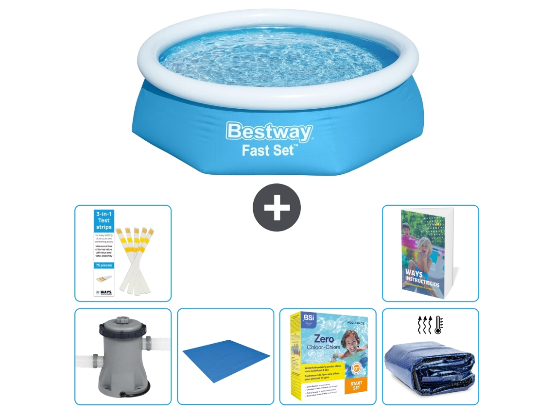 Bestway Piscina Bestway Fast Set Redonda - 244x61 Cm - 7-peças S245