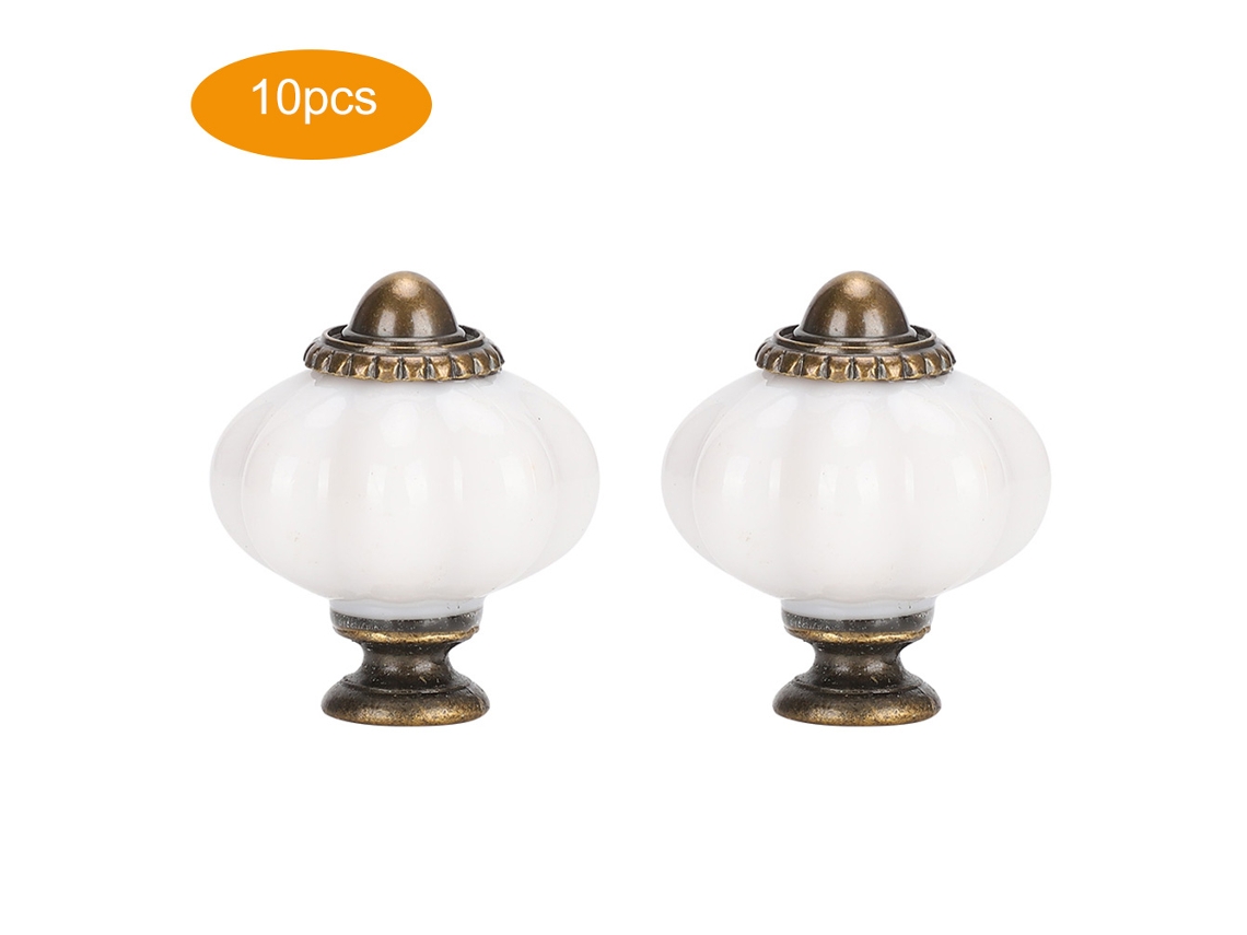 KOFIHETY Puxadores De Cerâmica Antigos E Elegantes, Em Formato De Abóbora, Em Formato De Lanterna, Para Ampla Aplicação, Incluindo Cozinha, Porta, Gaveta, Armá