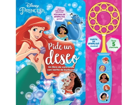 Livro Un Libro De Canciones Con Varita De Burbujas de Princesas (Espanhol)