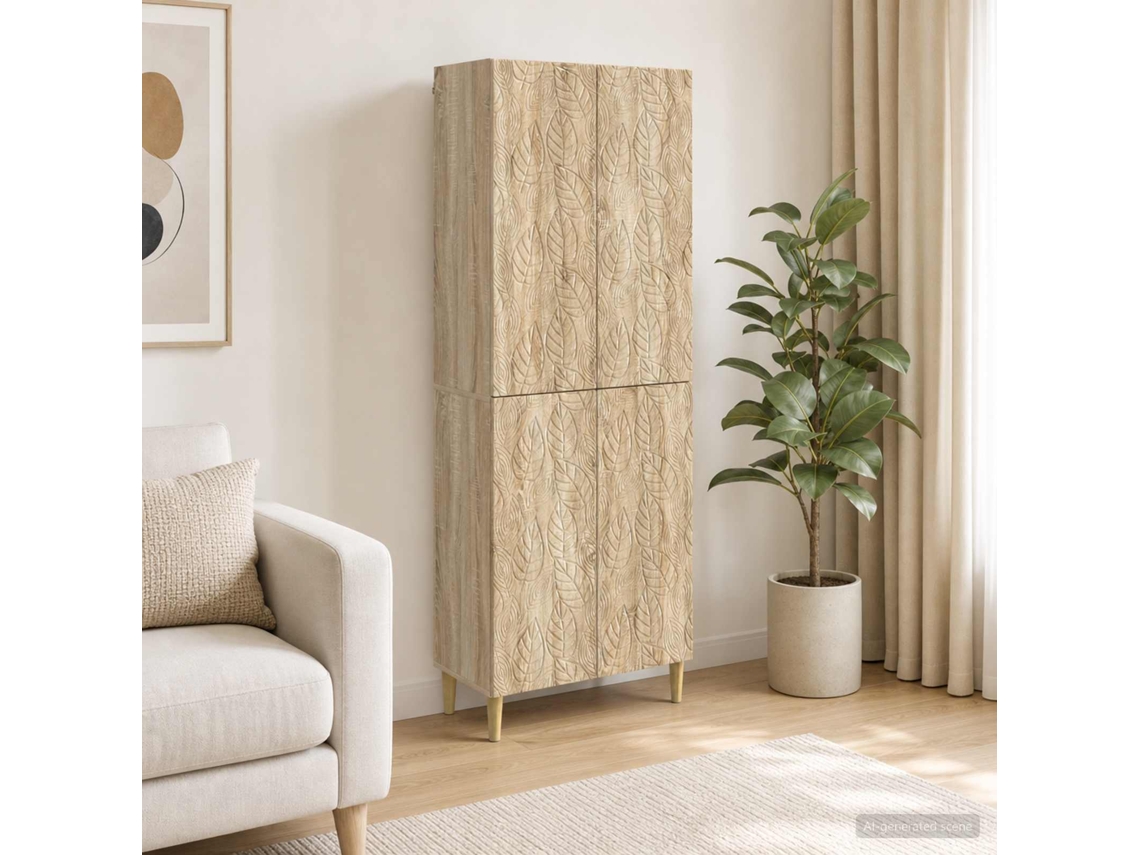 Vidaxl Conjunto De Gabinete 2 Unid. Carvalho Sonoma