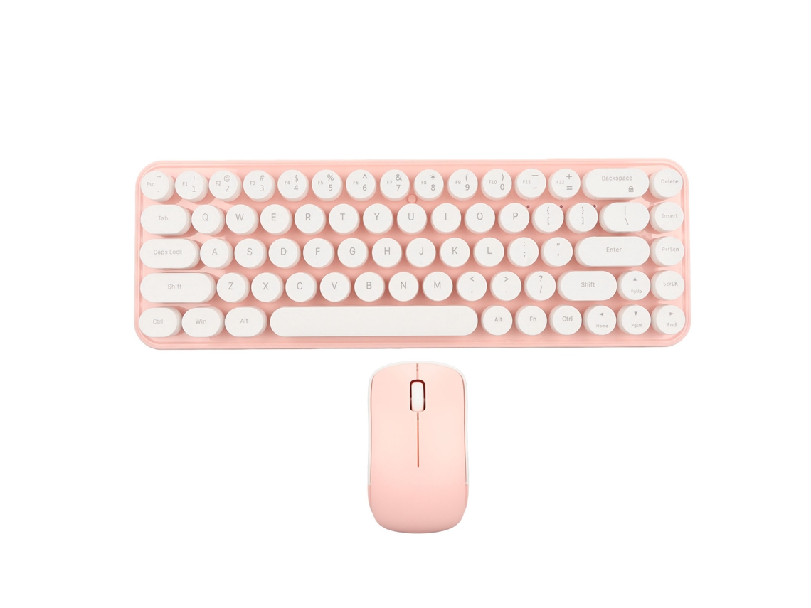 Combo De Teclado E Mouse De Máquina De Escrever Retrô