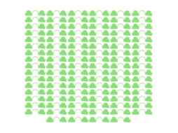100 grampos plásticos com cabeça dupla para estufa AQUAFORGE