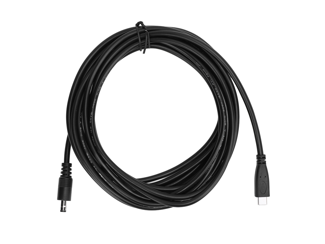 Aetheria cabo de Alimentação Cc para Type C 5m 16.4ft À Prova D'água para Antena Parabólica 65w+ Pd