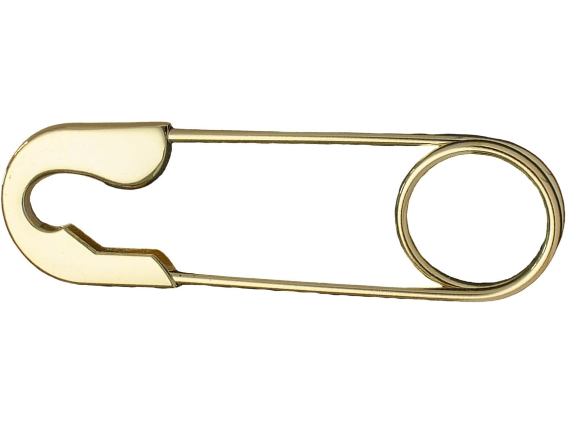 Alfinetes De Segurança Extra Grandes Em Metal Dourado Da Jojofuny Para Couro E Cartões, Design Redondo Com Acabamento