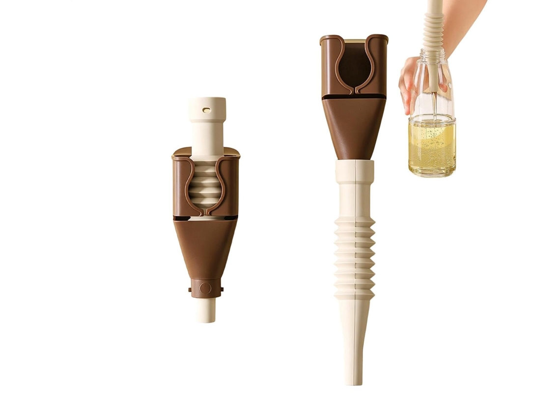 Funil De Cozinha Extensível Para Dispensar Óleo