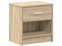 Bedside Cabinet, Bedside Cabinets Vidaxl Marrom Madeira Processada (n/a)