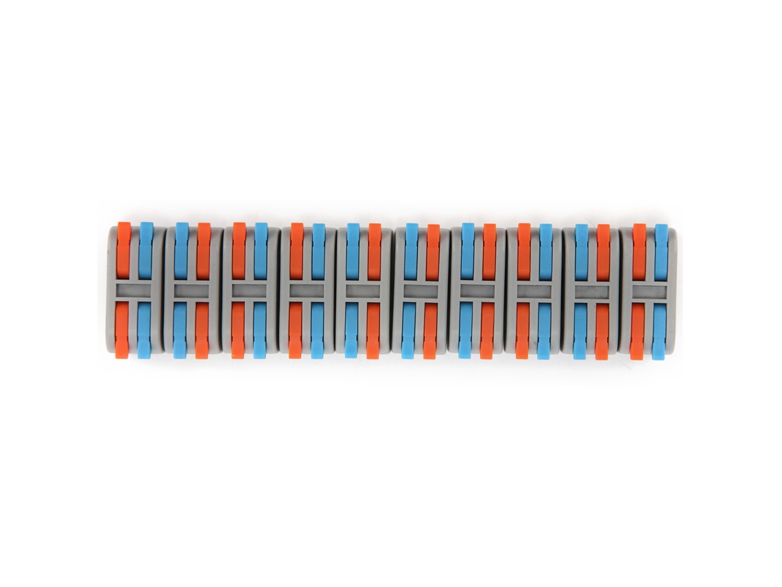 Conector De Condutor De Fio Mini Levernut, 10 Unidades, 2 Entradas E 2 Saídas, Terminal Rápido Para Iluminação, 250v.