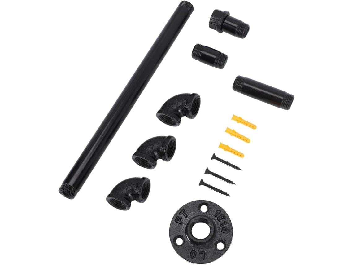 Toalheiro De Parede Holibanna Resistente, Estilo Industrial, Em Ferro Com Acabamento Antigo, Ideal Para Banheiro Rústico