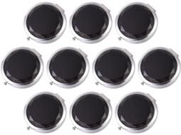 Conjunto De 10 Espelhos Dobráveis Compactos Em Metal E Vidro, Espelho De Dupla Face.