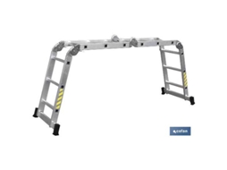 Escalera multiusos alum. 4x3 peldaños y 3,25 mts