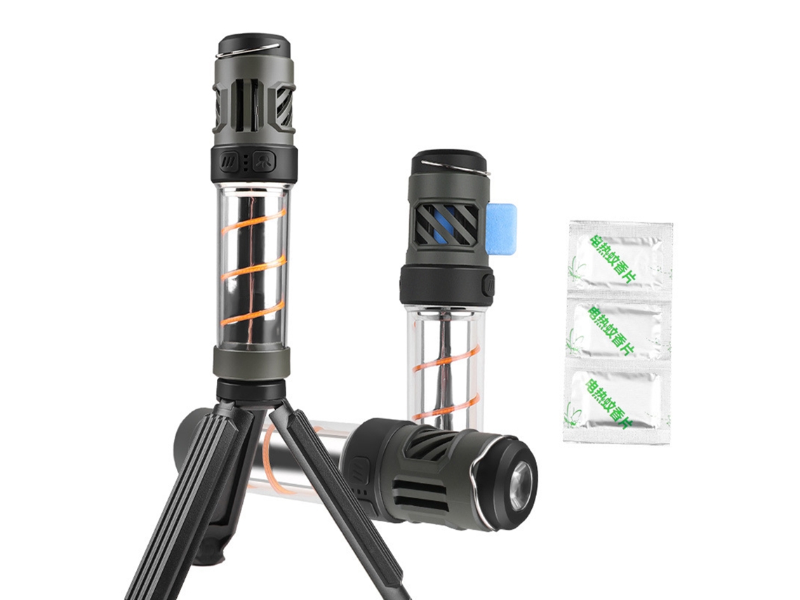 2026 linterna Led Repelente de Mosquitos com Tripé para Camping e Exterior Luz Multifuncional