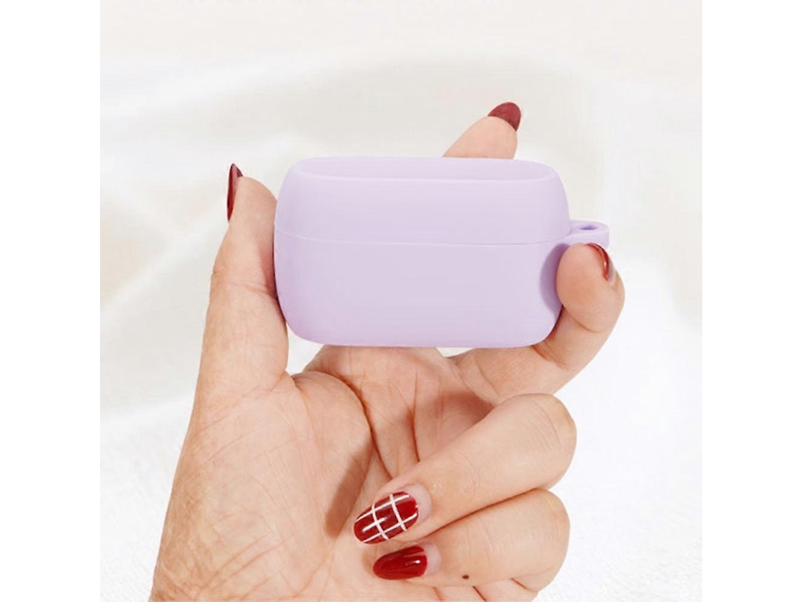 Capa Zruxe Para Jabra Elite 3 Silicone Rosa (proteção Total, Com Mosquetão)