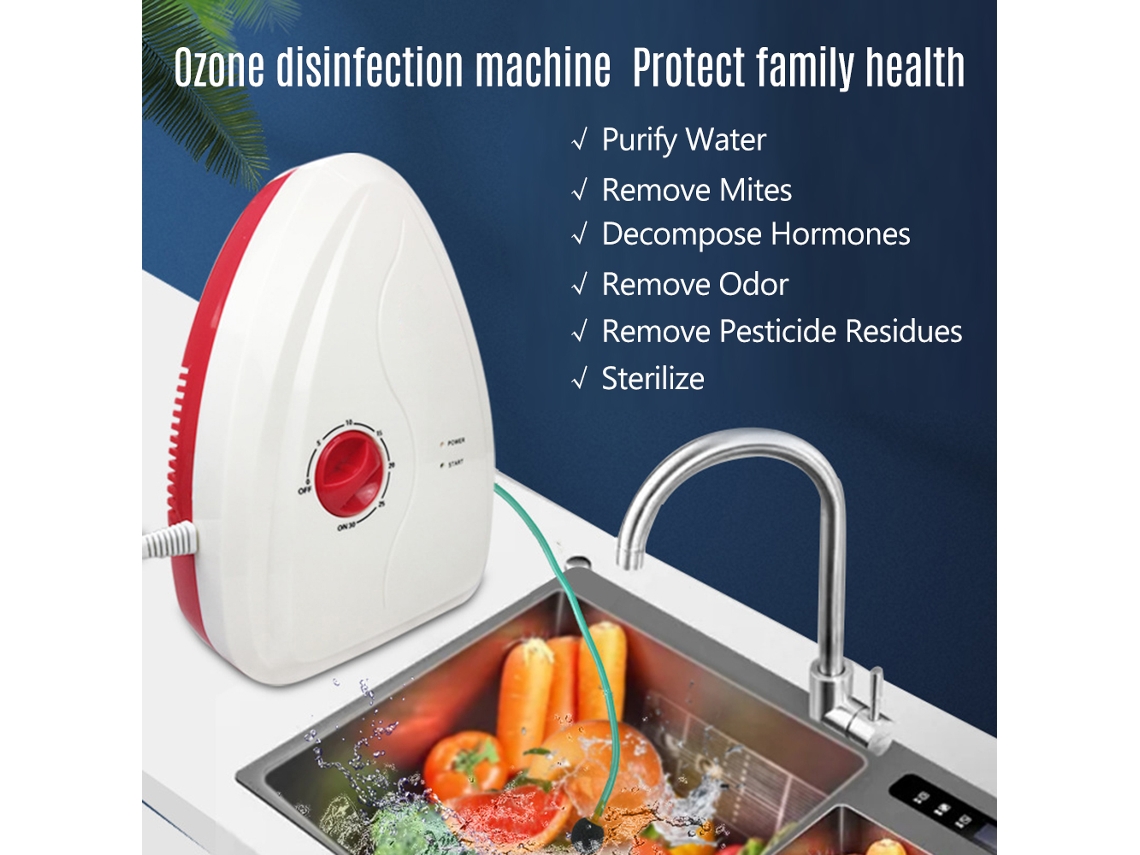 Esterilizador de Ozono LAXISCREED para casa com higienizador de frutas, vegetais, ar, alimentos e limpeza
