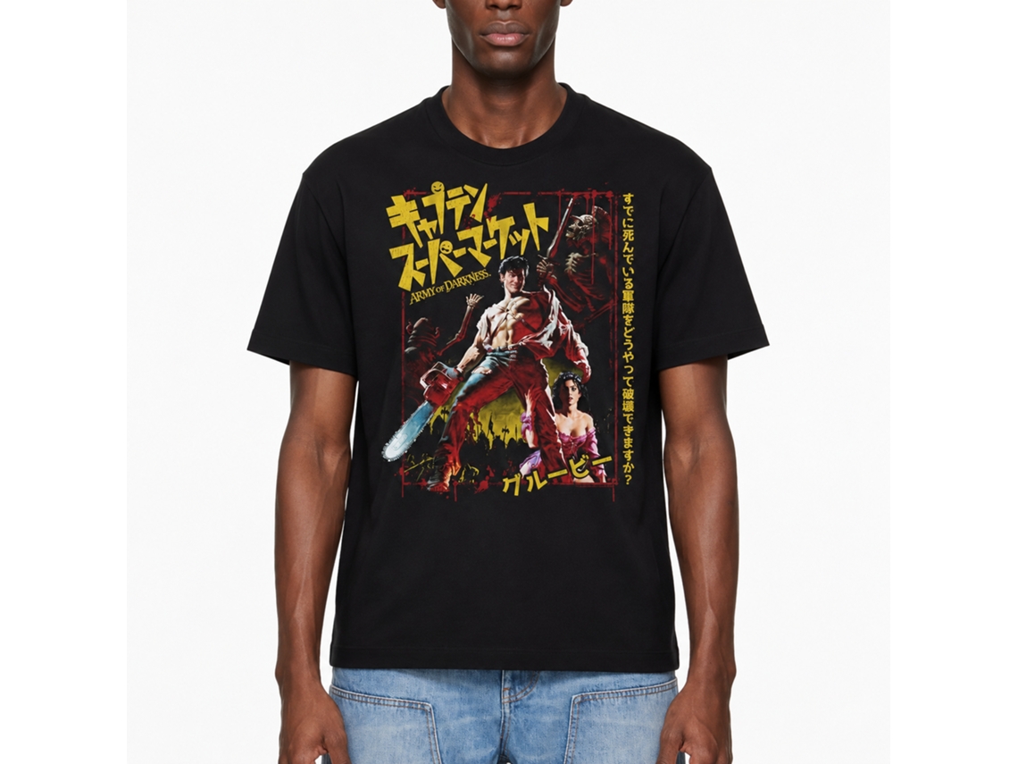 Rockinstone Army Of Darkness Movie Japanese Black Adult T-shirt Size:m