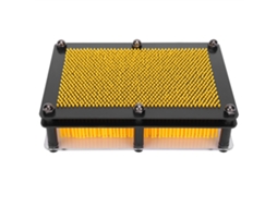 Mali brinquedo Educativo Pin Art 3d para Crianças Modelo Decorativo Mesa Amarelo M