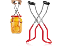 Pinzas para Envase, Elevador de Tarros de Acero Inoxidable Z para Enlatado, Antideslizante Y Duradero, Adecuado para Tarros de Varios Tamaños Rojo