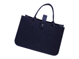 Sacola De Compras Dobrável De Feltro Para Brinquedos, Compras, Passeios, Armazenamento, Trabalho, Viagens, Piqueniques E Uso Diário, Azul Marinho.
