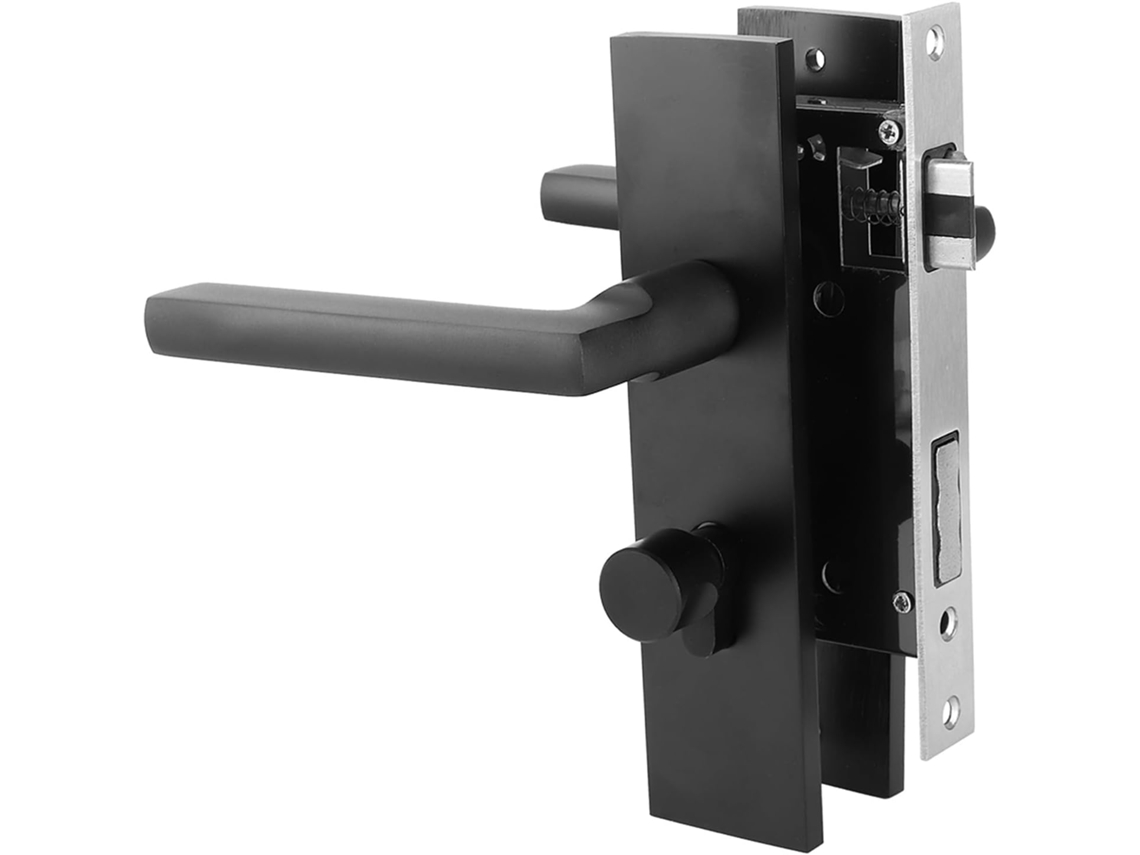 Fechadura Genérica Para Porta De Quarto Em Alumínio, Com Design De Rolamento, Botão Giratório Interno Silencioso Com