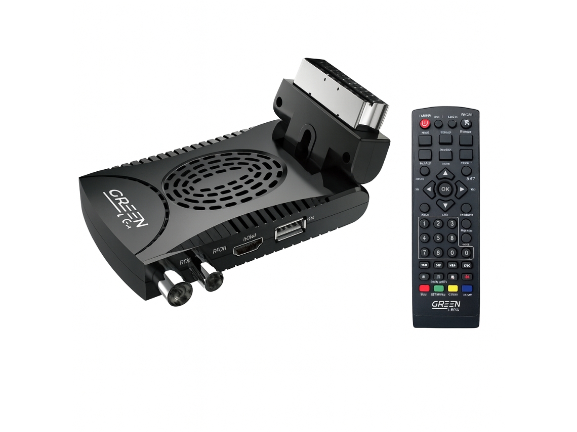 Decodificador Tv Com Múltiplas Conexões Green Lyca Gl69733 Preto
