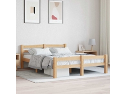Vidaxl Estrutura De Cama Em Pinho Maciço 140x200 Cm