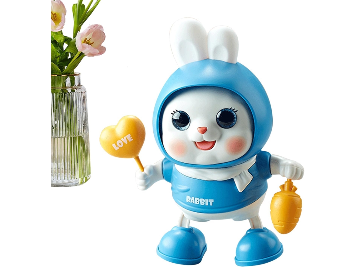 Coelho Dançarino De Brinquedo Elétrico Com Música E Luz Interativo Dançante Ideal Para Aniversário