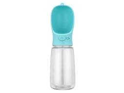 Garrafa de água portátil para cães e gatos, antivazamento, 350/550ml, azul com S/MARCA