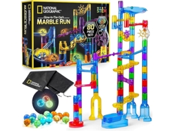 Kit Stem Pista De Bolinhas Brilhantes Natgeo Com 15 Bolinhas Brilhantes, Brinquedo De Construção Stem Lurelia