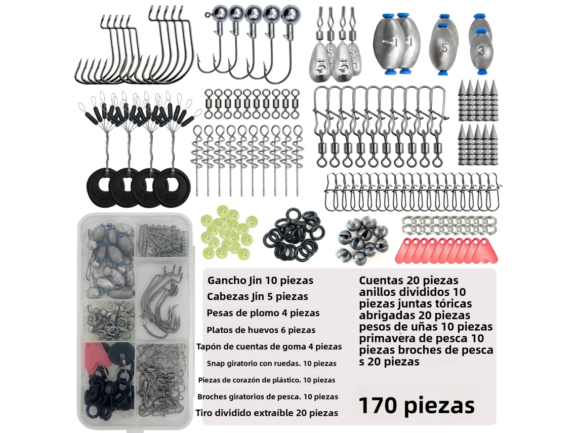 Kit de Pesca Profissional MDUG (170 Peças)