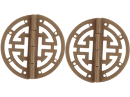 Dobradiças Genéricas Para Mini Caixa De Joias, 2 Peças, Dobradiças Decorativas De Latão Para Baú Artesanato Madeira E