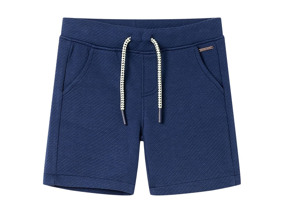 Calções De Criança Com Cordão Azul-escuro 104