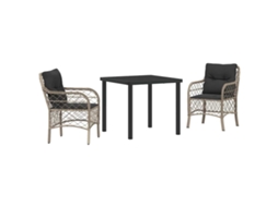 Conjunto de Móveis de Jardim 3 Pcs HARLANV1