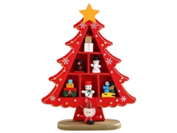 Árvore de Natal de Madeira para Mesa Miniatura Decorativa Natal