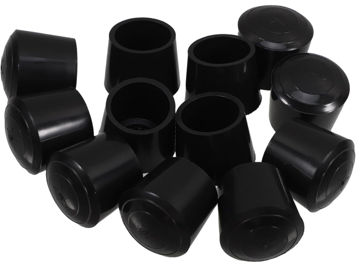 Conjunto De 12 Protetores Borracha Para Pés Cadeiras, Mesas E Banquetas, Antiderrapantes E Ideais Para Proteger Os Pés