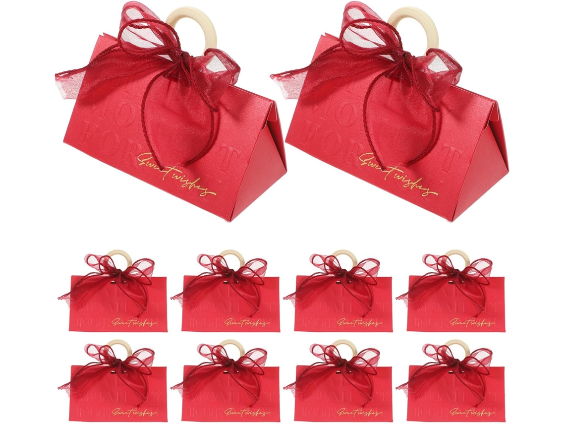 Caixas Para Festas Callaron, Fáceis De Transportar, Criativas, Com Design Em Papel E Madeira, 18 Peças, Para Doces E