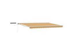 Conjunto 1 Toldo Retrátil Elétrico Vidaxl Branco Alumínio (5 X 3 M)