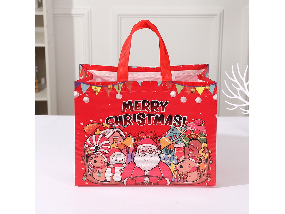 Sacolas De Presente De Natal Pacote Com 24 Sacolas De Natal Com Alças Aquaforge