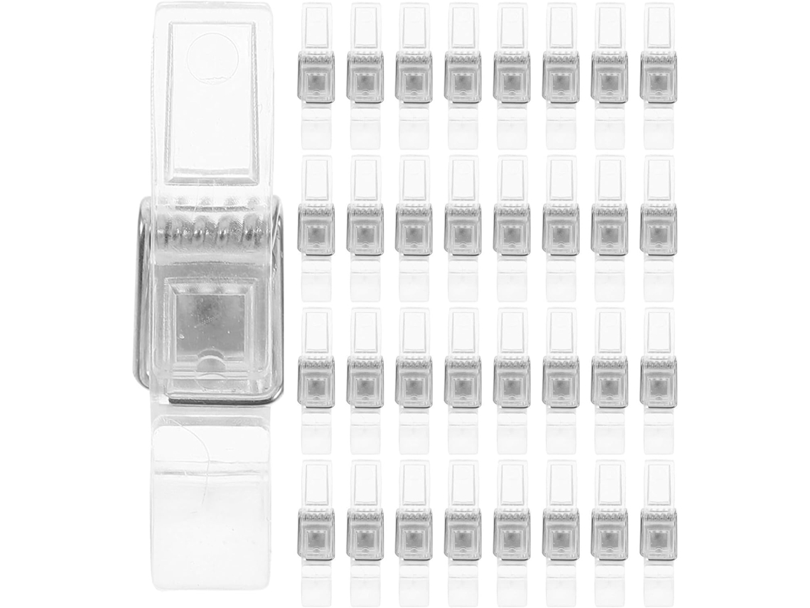 Conjunto de 50 Clipes Homoyoyo Mola para Tachinhas, Design de Fácil Abertura, Material Abs e Fio de Aço, Ideal para